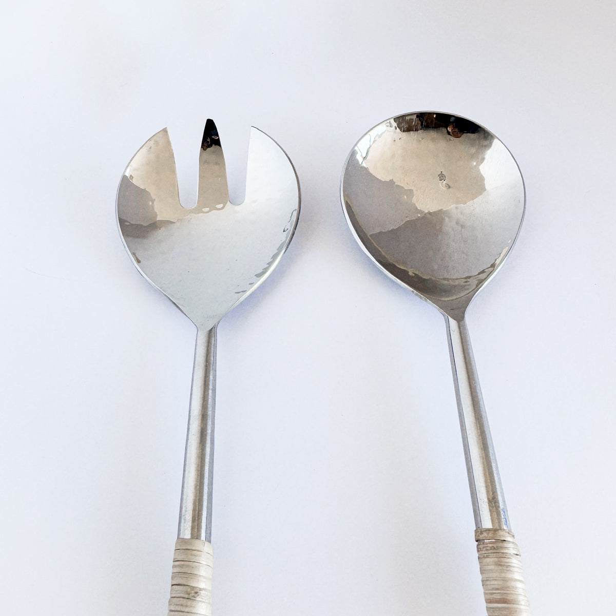 Rattan Salad Servers