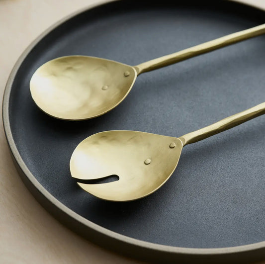 Soul Brass Salad Servers
