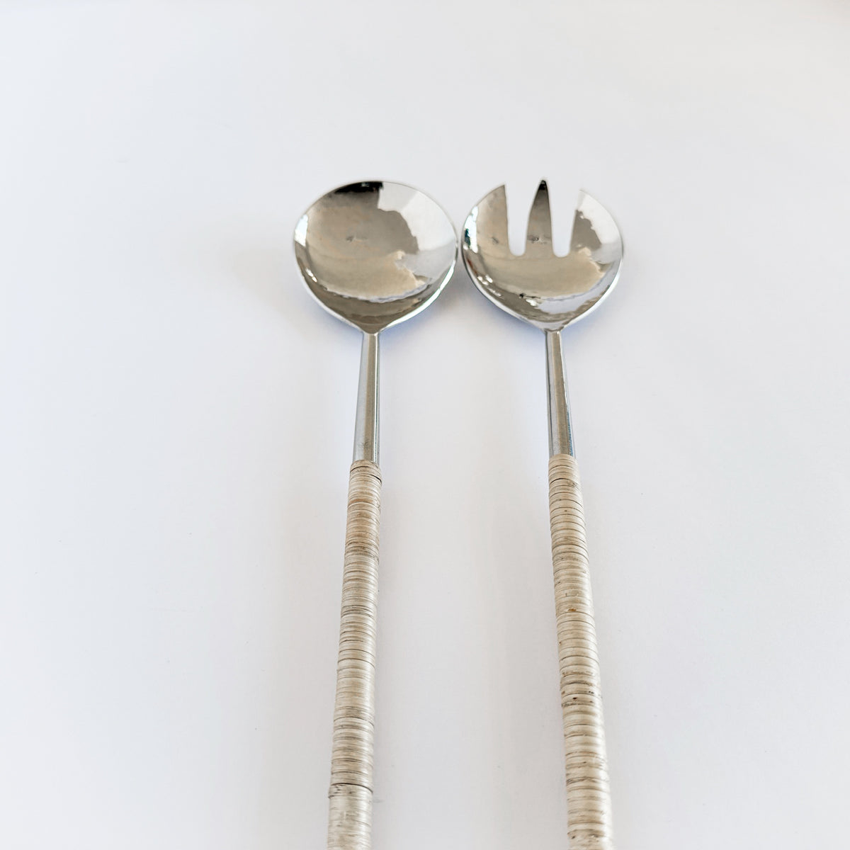 Rattan Salad Servers