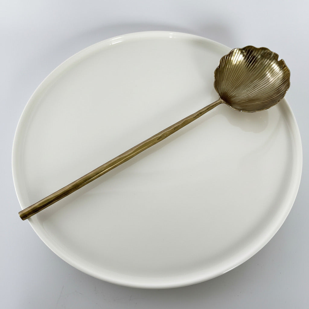 Gold Leaf Serving Spoon